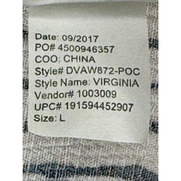 Vintage American Blues Boho Chic Cottagecore Earthy Ruffle Top Women Size L - Picture 8 of 8